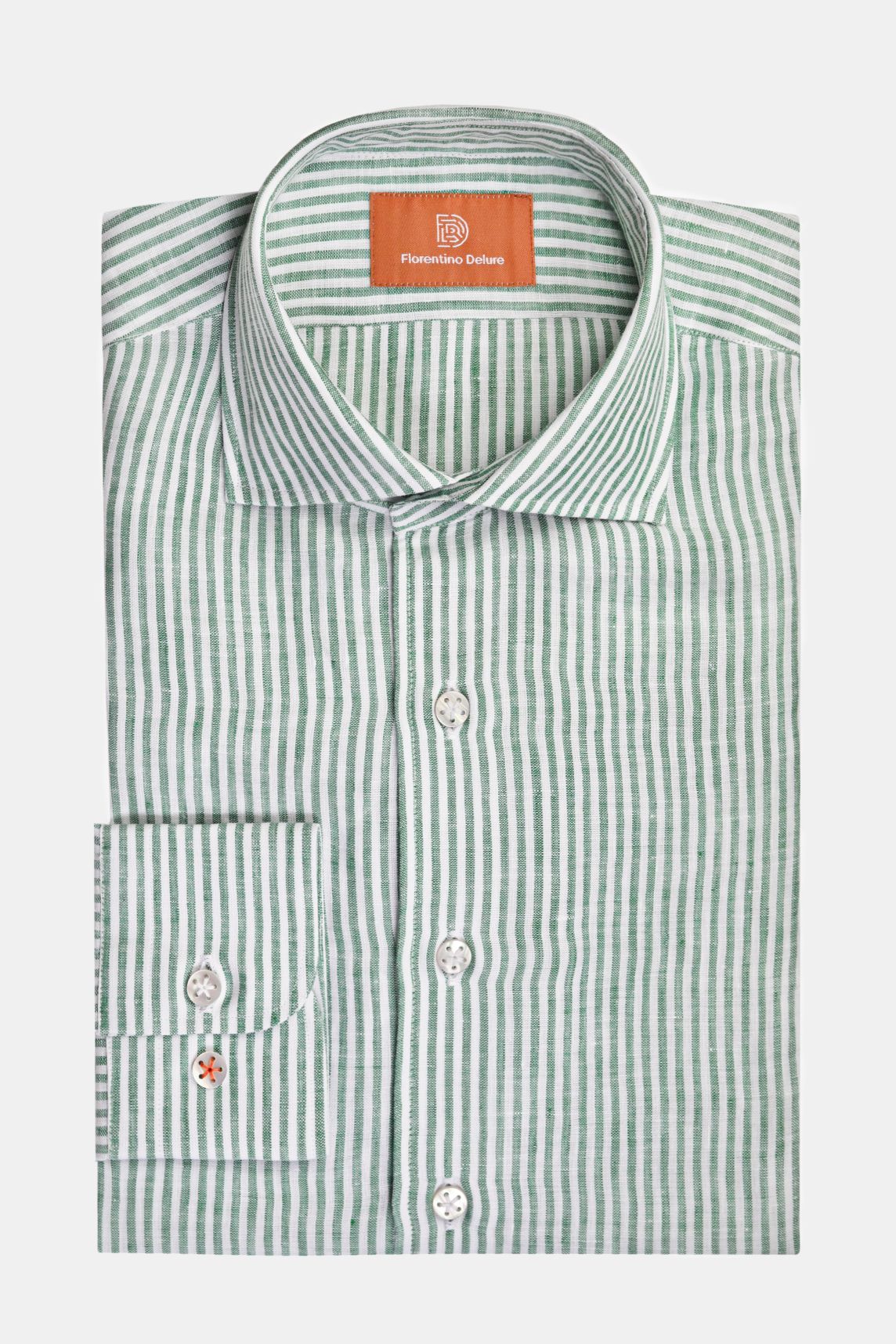 Green Striped Knitted Shirt