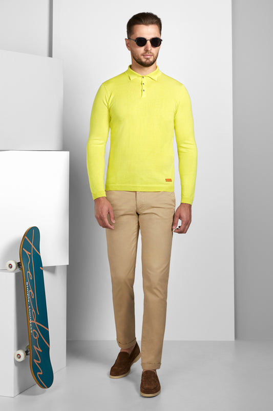Yellow Longsleeve Polo