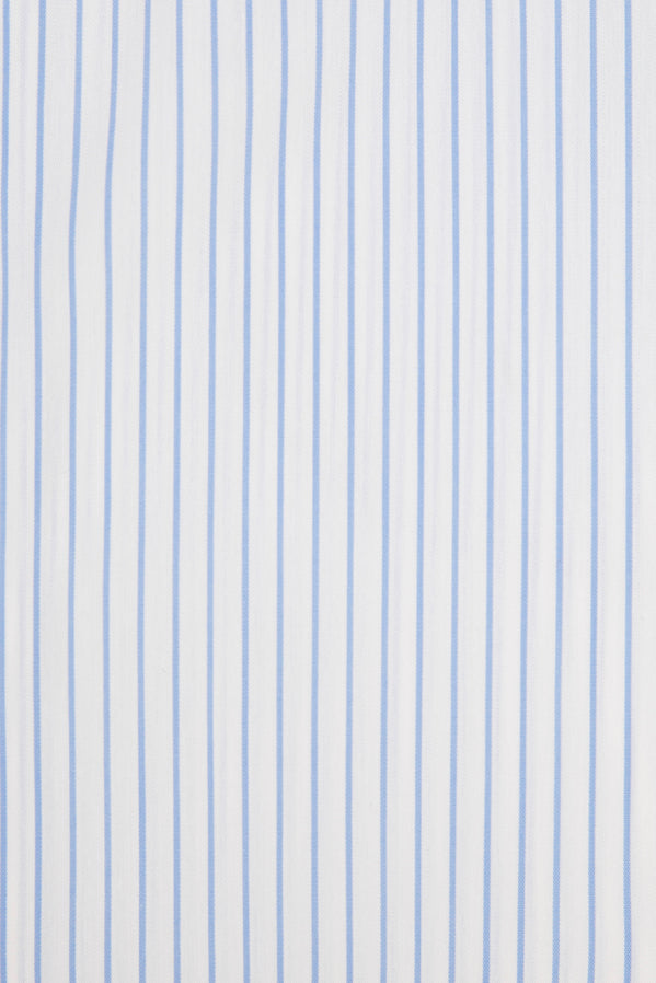 Light Blue Striped Stretch Shirt