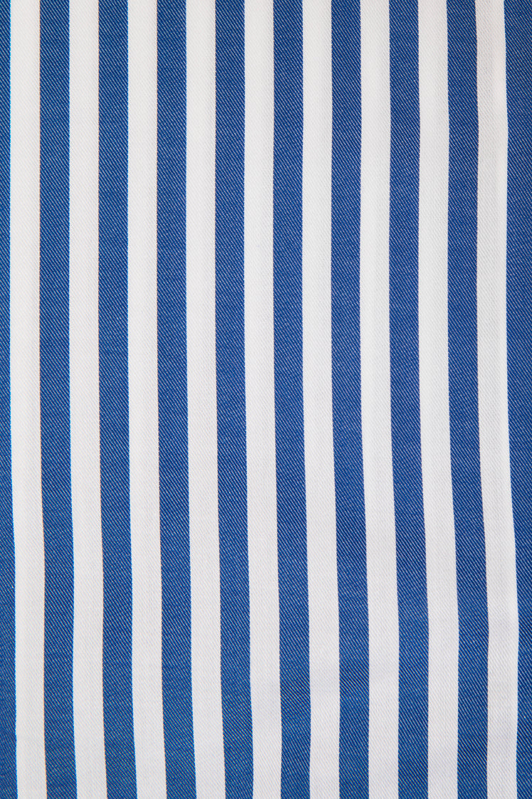 Blue Striped Twill Shirt
