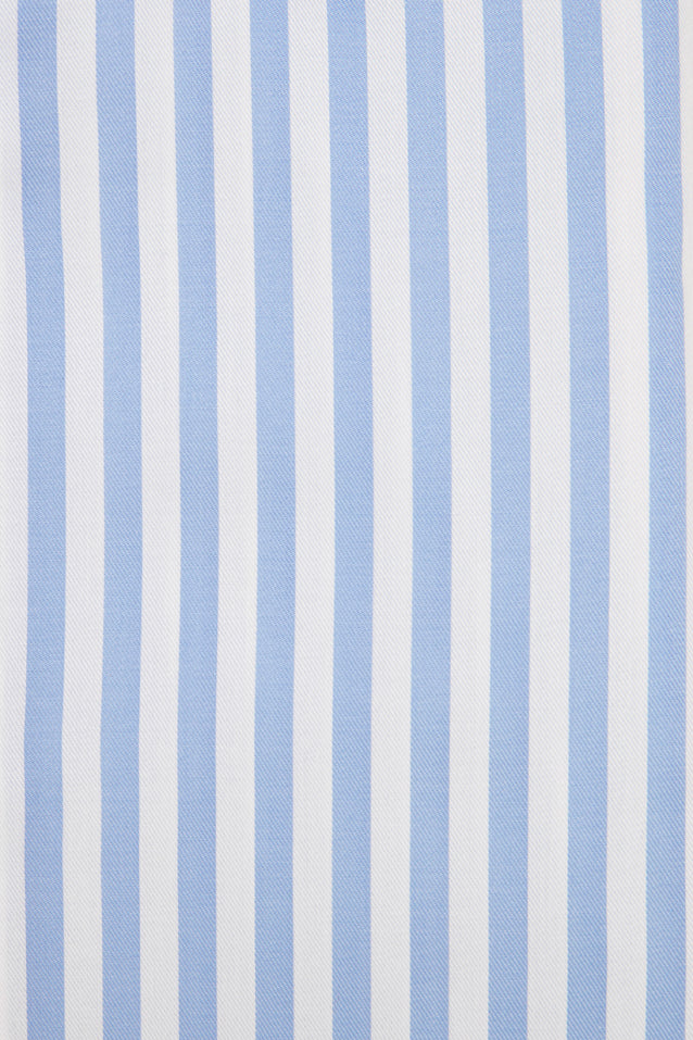 Light Blue Striped Twill Shirt