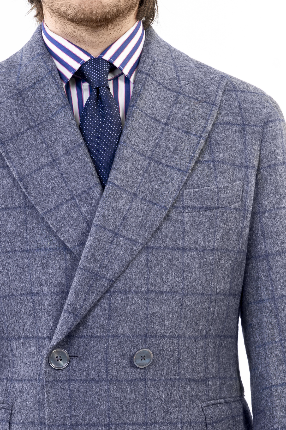 Navy Check Diablo Coat