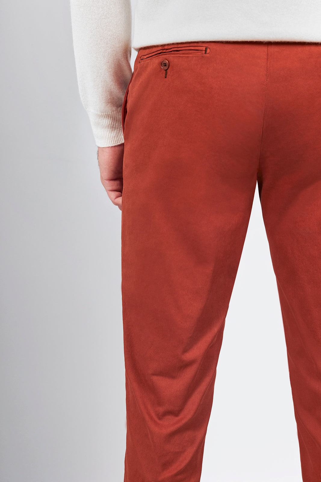 Orange Chinos Trousers