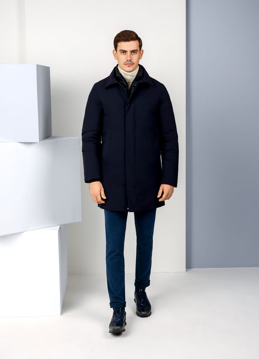 Navy Puffer Jacket