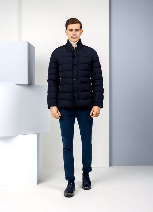 Navy Puffer Jacket