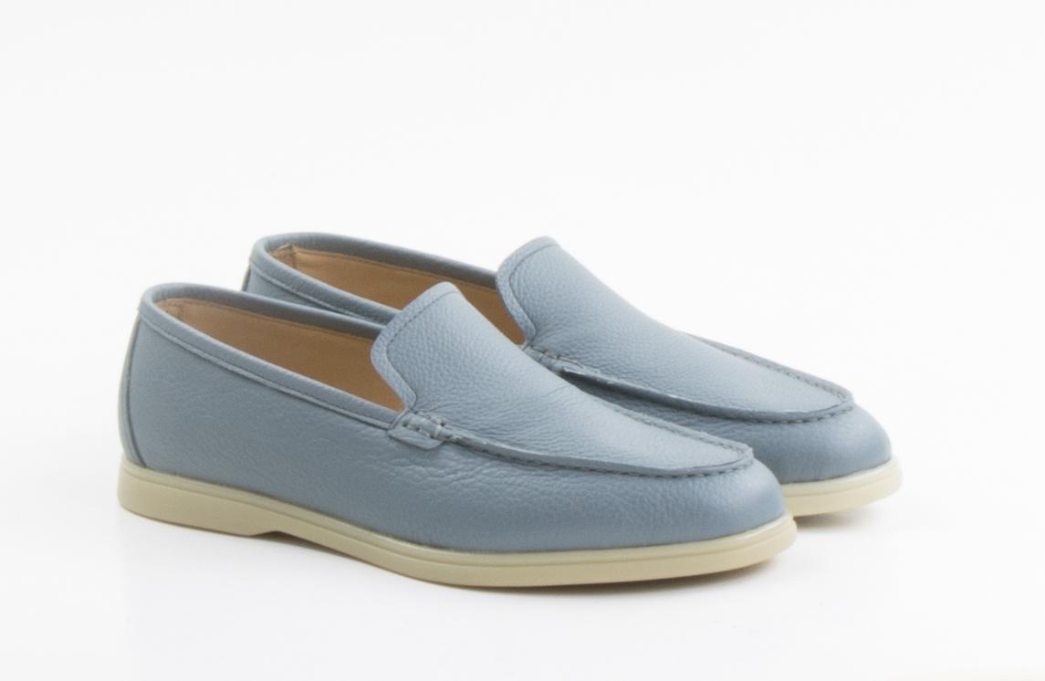 Light Blue Slip-On Shoes