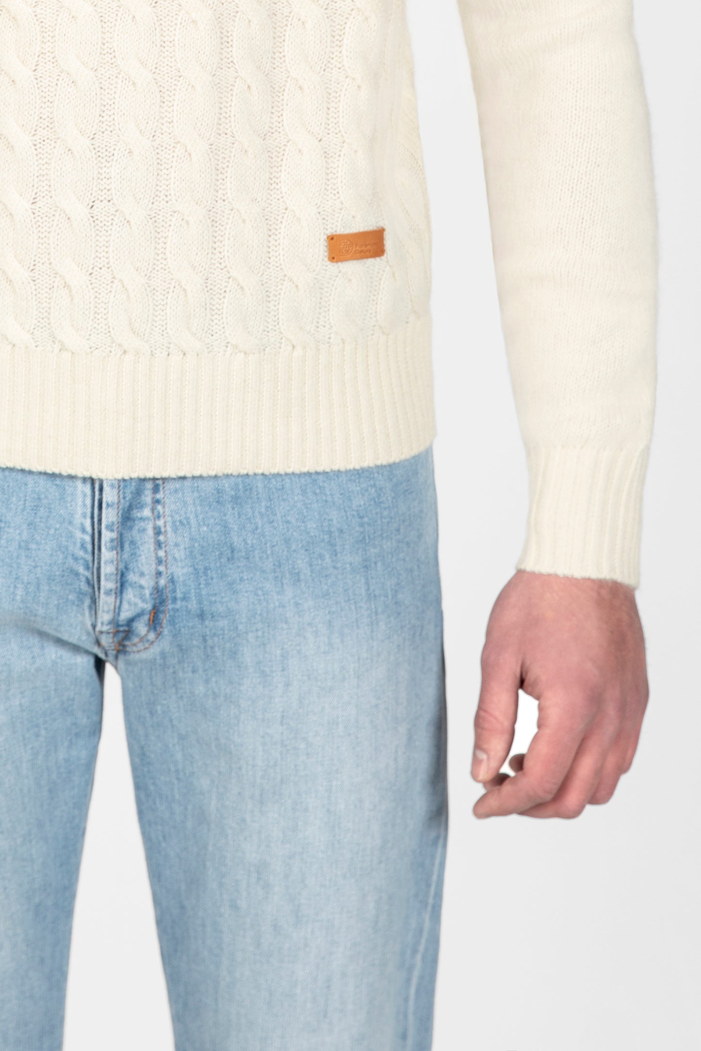 Off-white Cable Knit Sweater