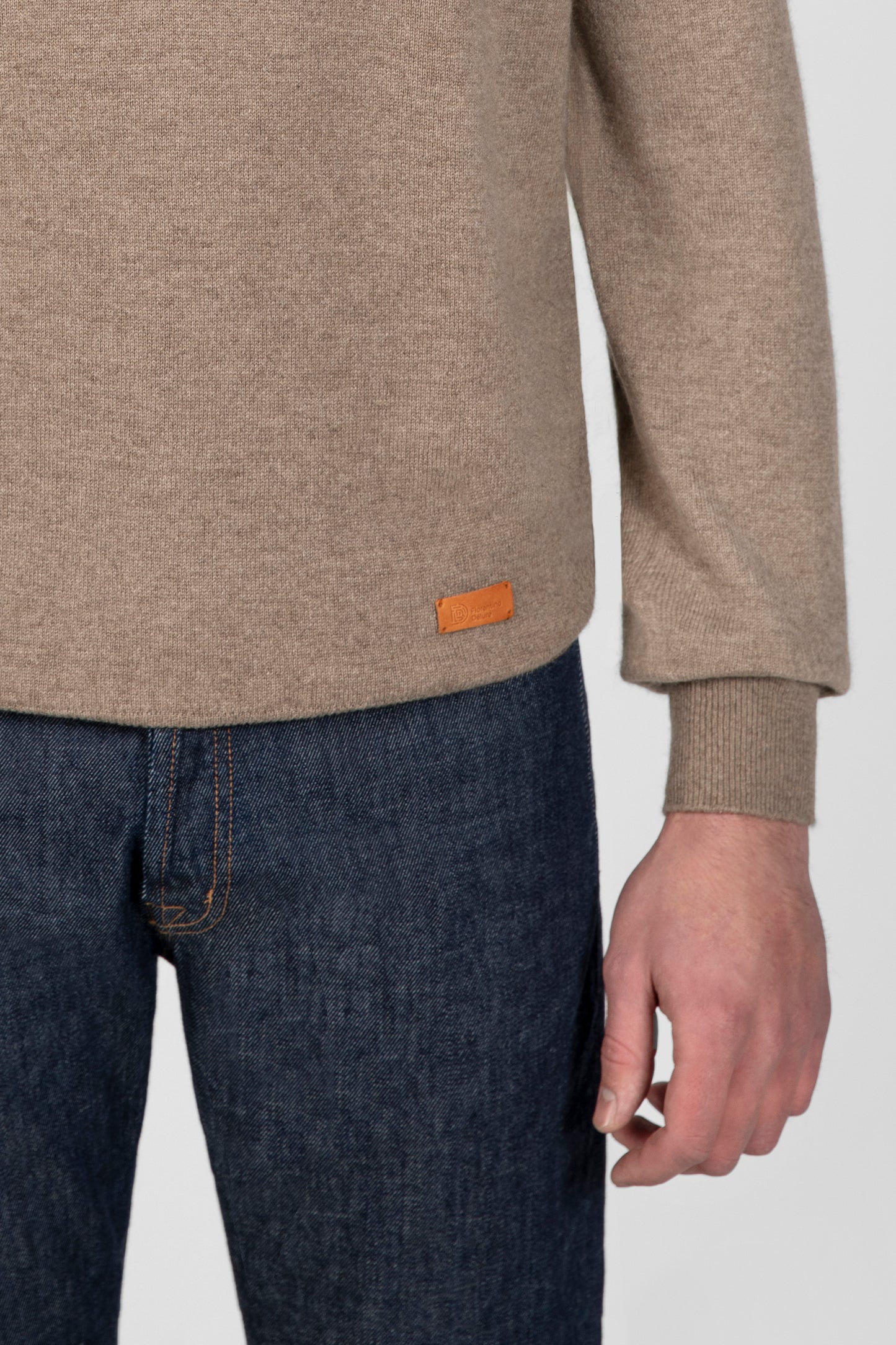 Taupe Zip Sweater