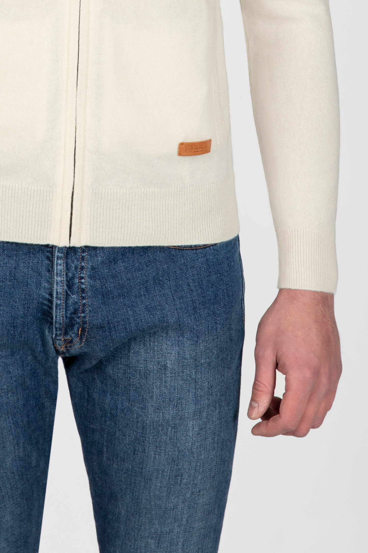 Off-white Zip Cardigan