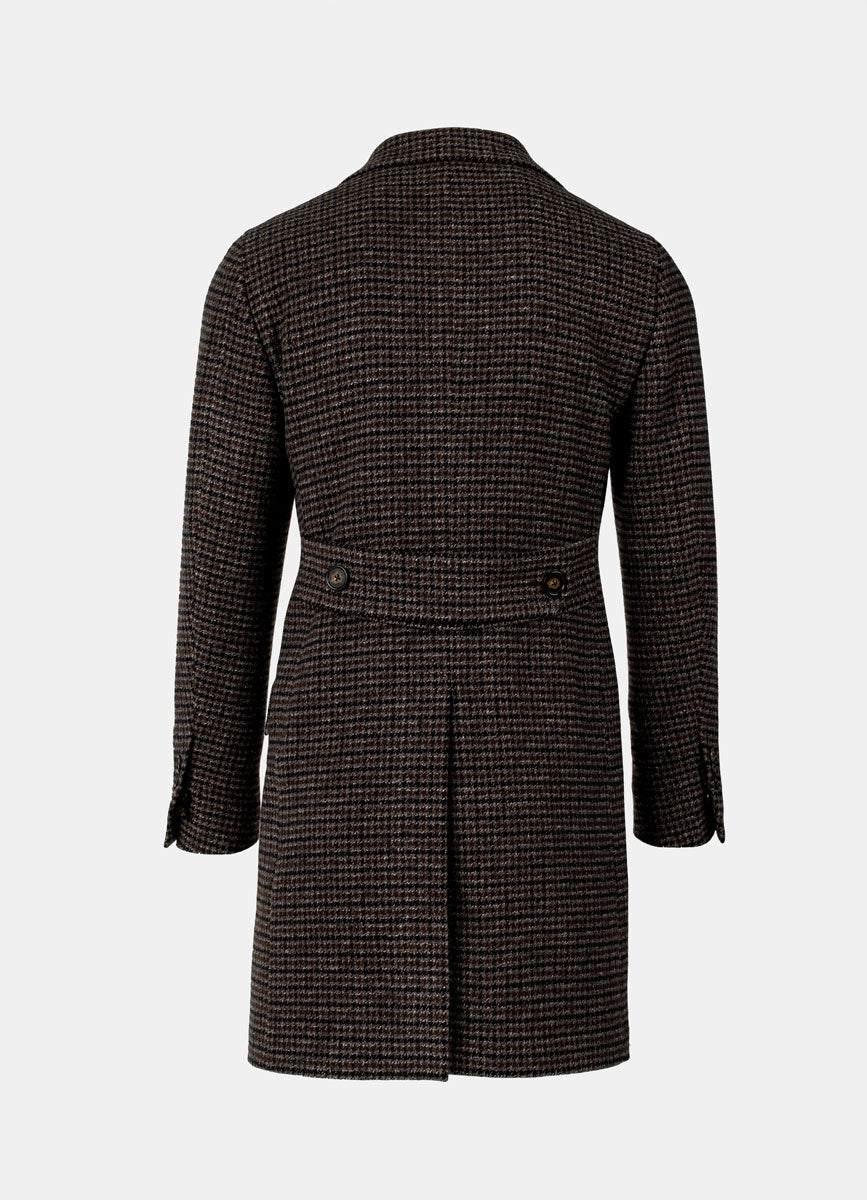 Brown Houndstooth Coat