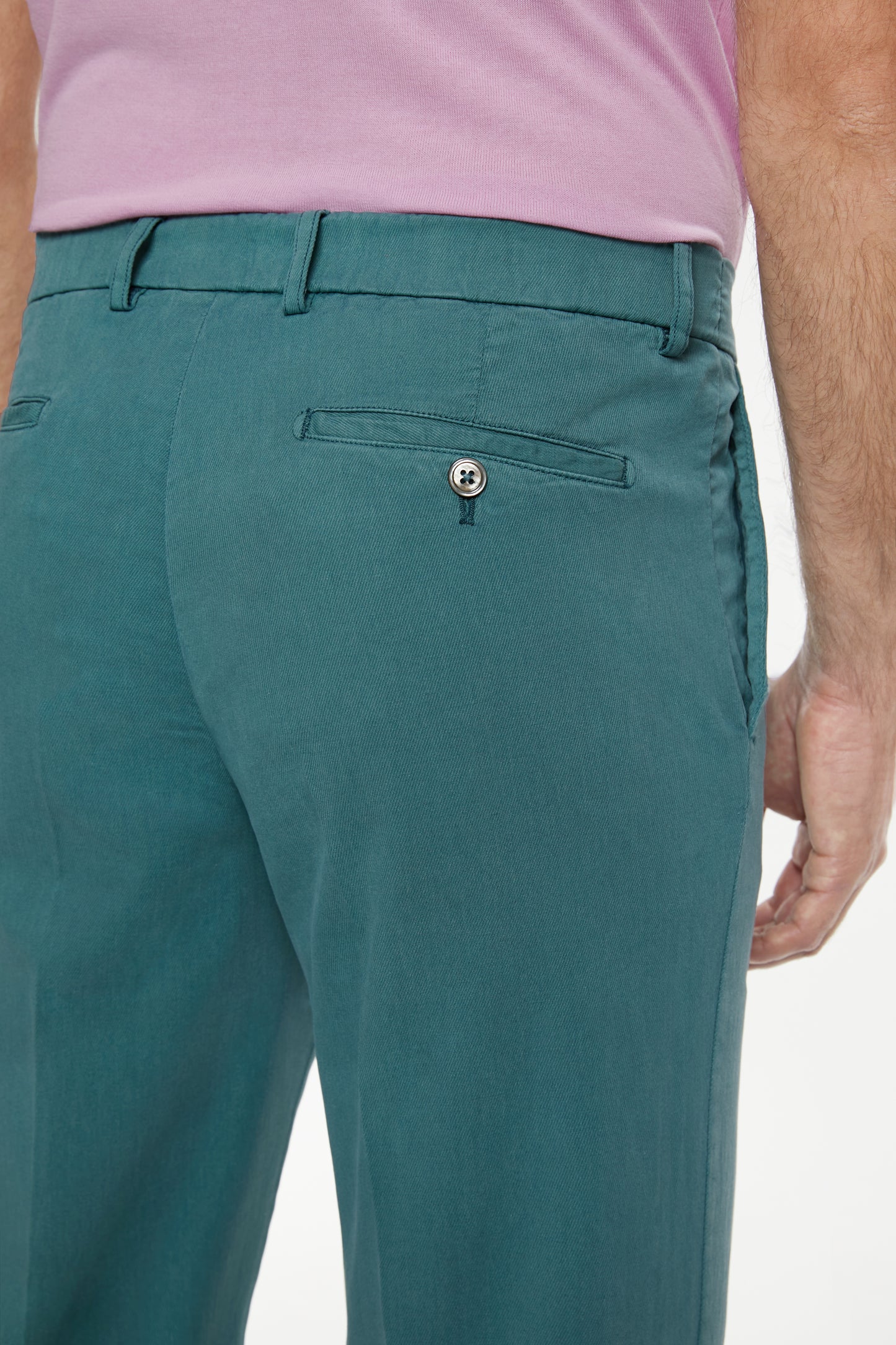 Turquoise Chino Trousers