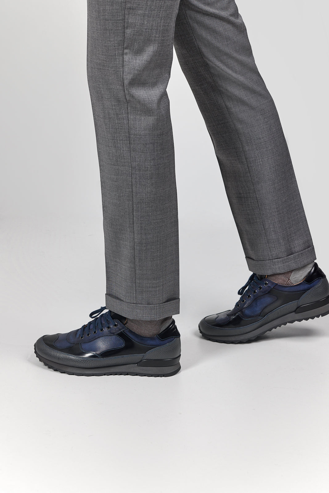 Grey Check FLEXO Trousers