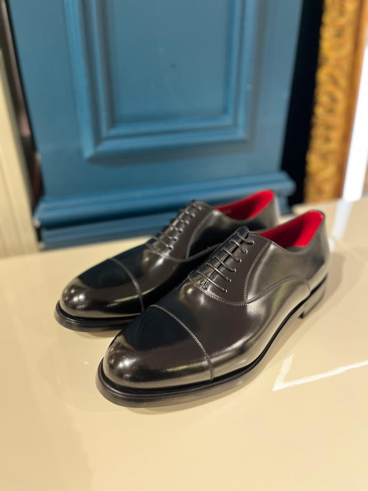 Black Polished Oxford Shoes