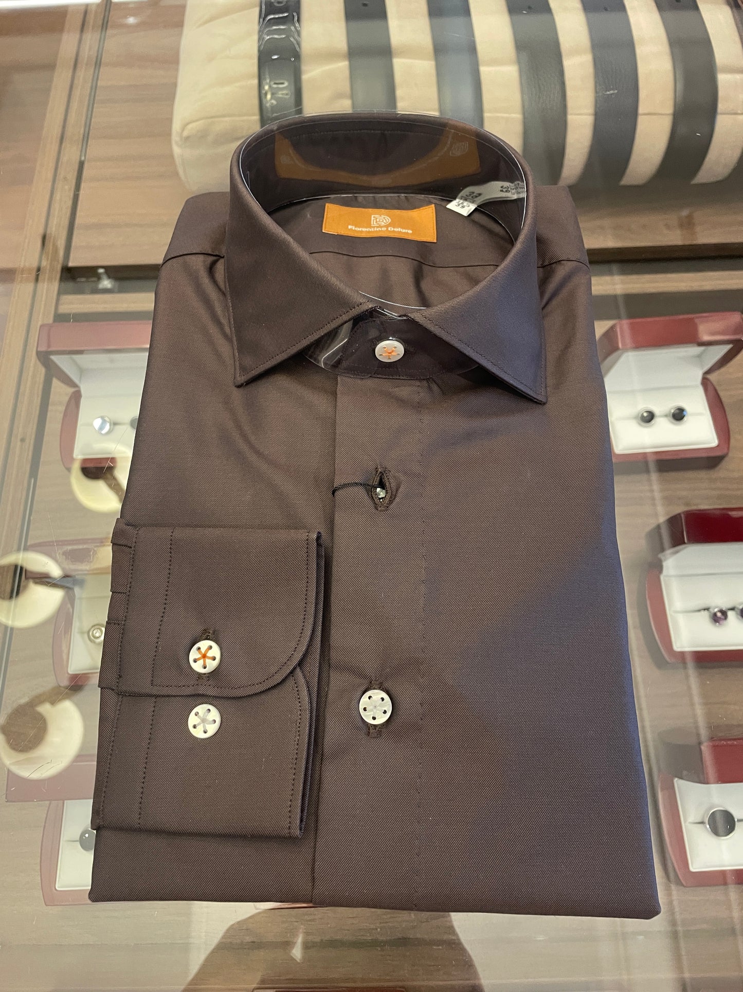 Dark Brown Hand-made Shirt