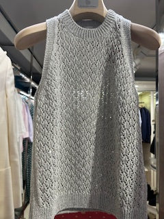 Grey Linen Top