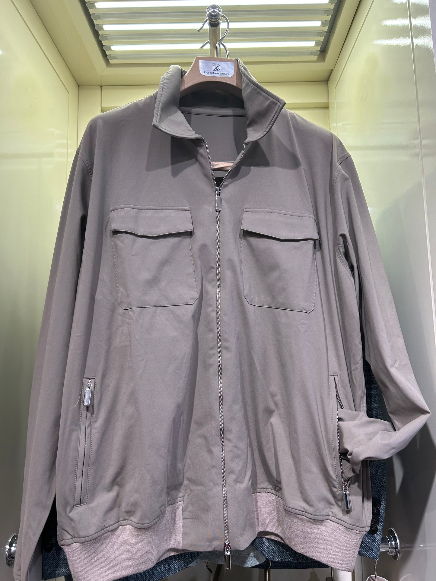 Light Green Bomber Jacket