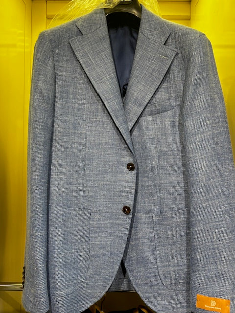 Light Blue Houndstooth Flexo Jacket