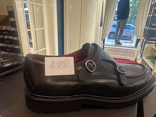 Bordeaux Double Monks Shoes