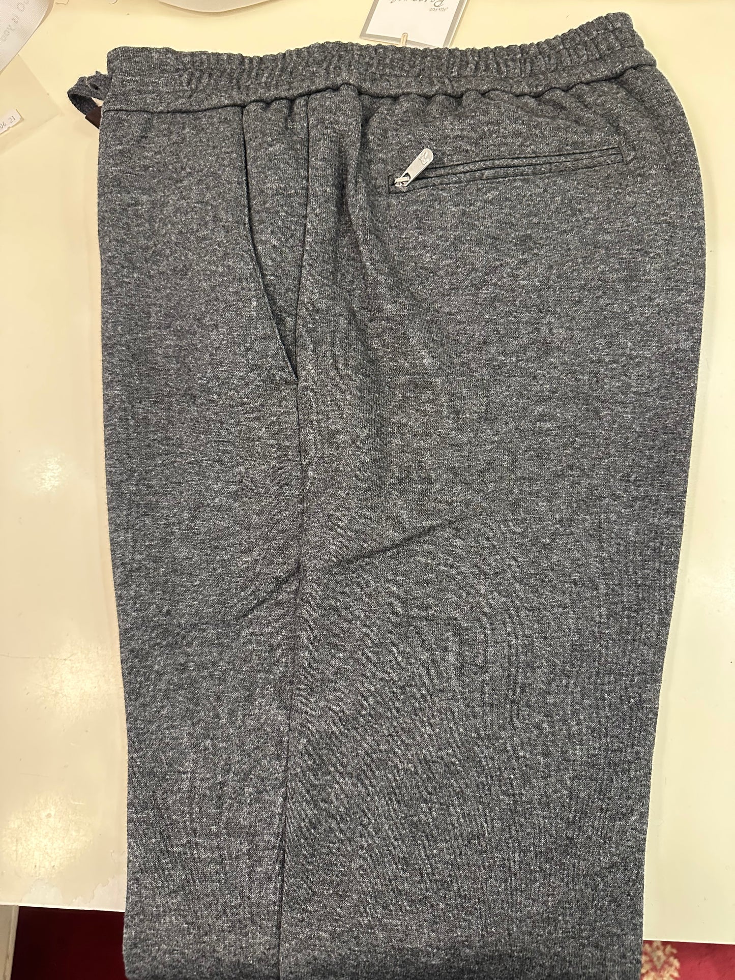 Grey Silk Flexo Trousers