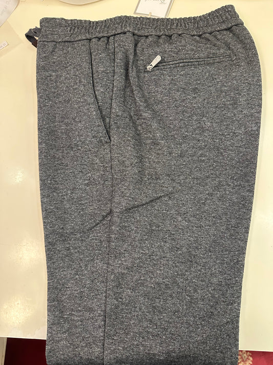Grey Silk Flexo Trousers