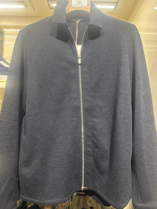Navy Jersy Overshirt
