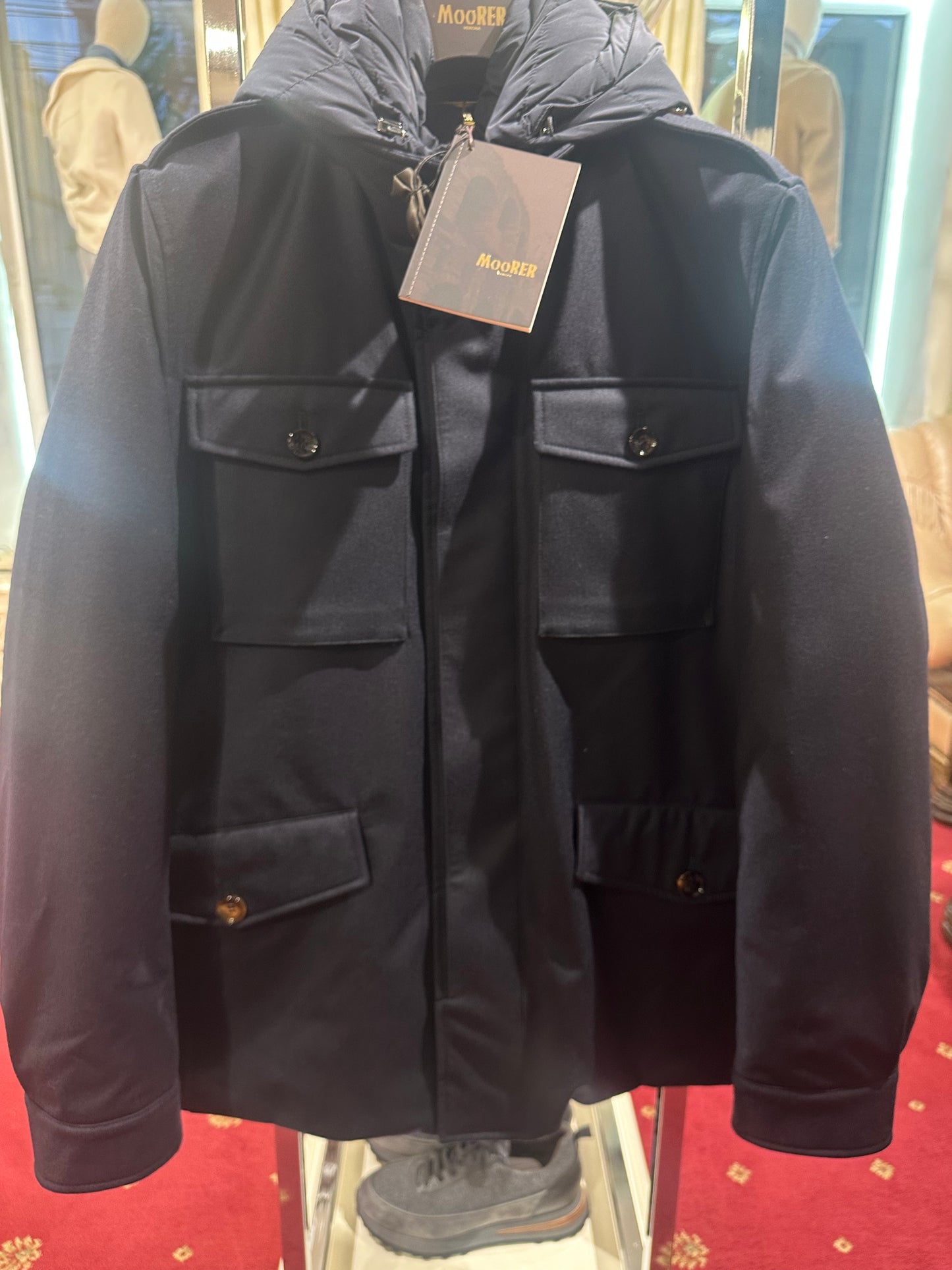 Navy Safari Jacket