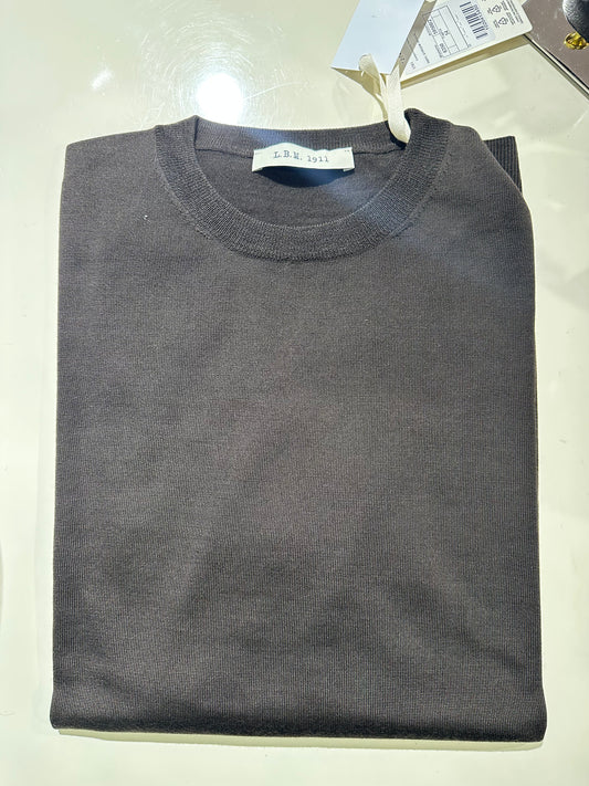 Dark Brown Crewneck Sweaters