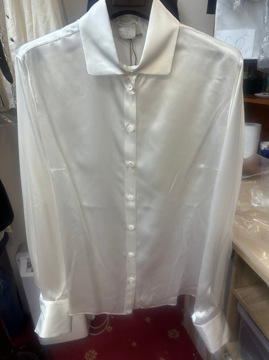 White Satin Shirt