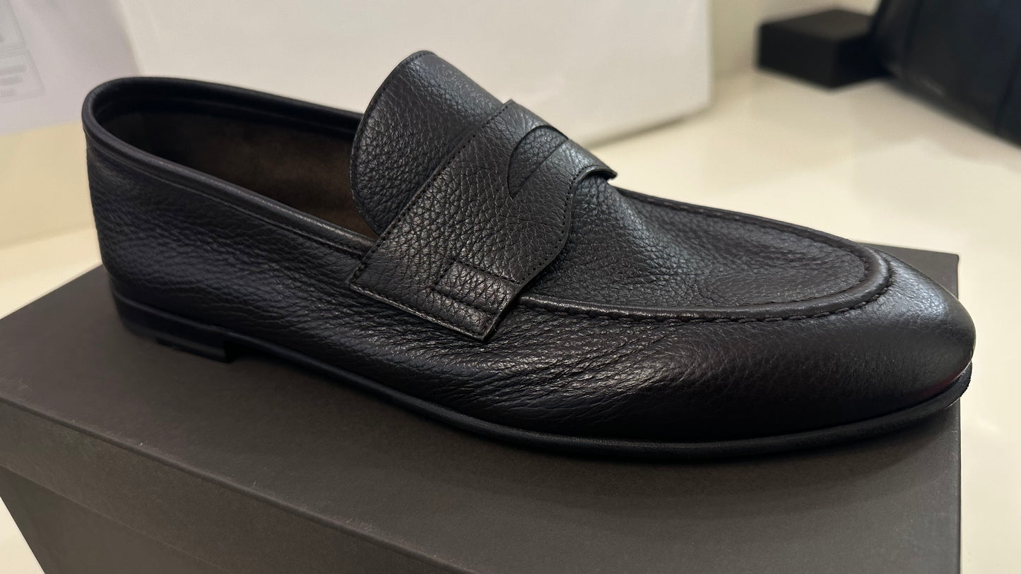 Dark Brown Soft Cervo Loafers