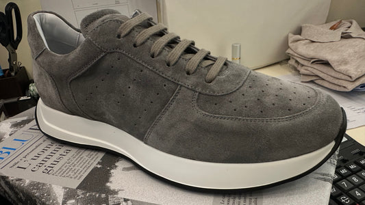 Dusty Sued Grey Sneakers