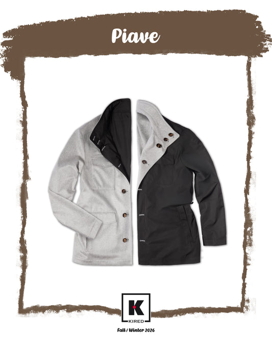 Navy Double Sided Trench Coat