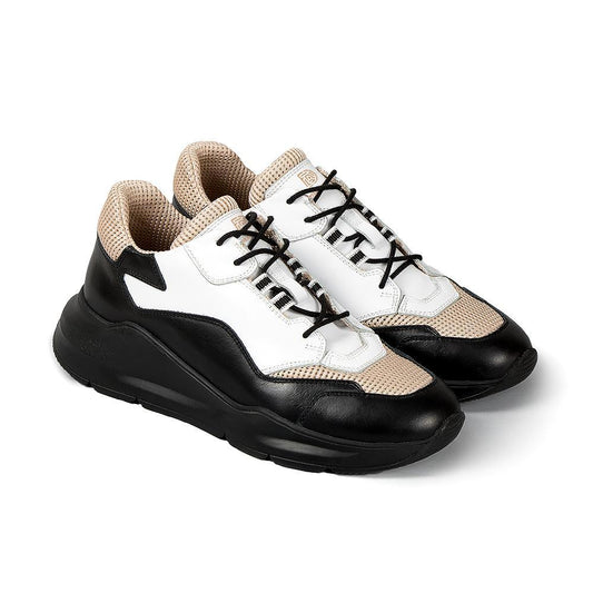Black & Beige Sneakers