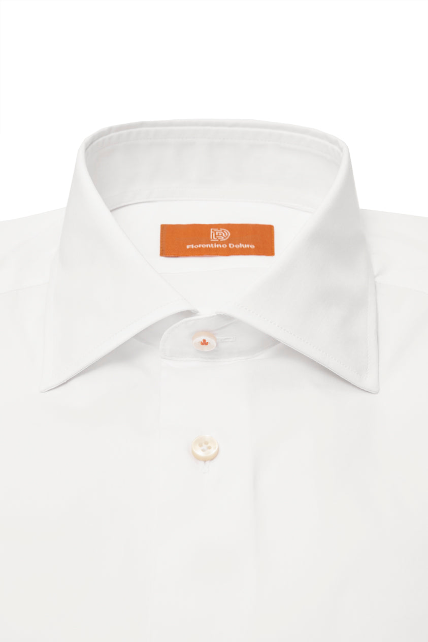 White Poplin Stretch Shirt