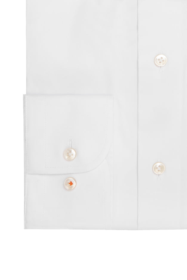 White Poplin Stretch Shirt