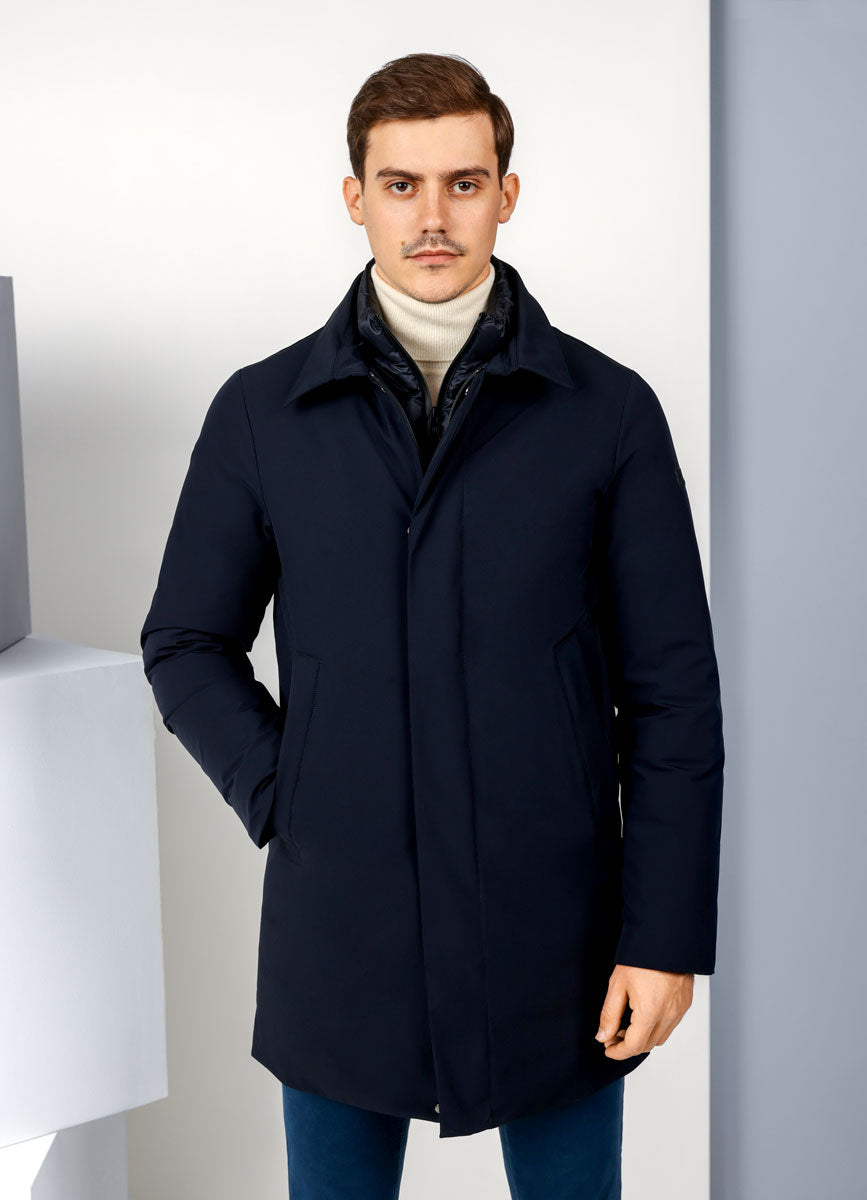 Navy Puffer Jacket