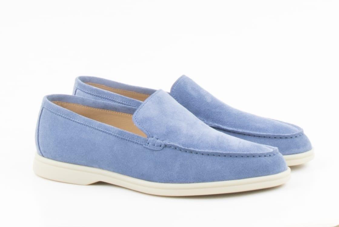 Light Blue Slip-On Shoes
