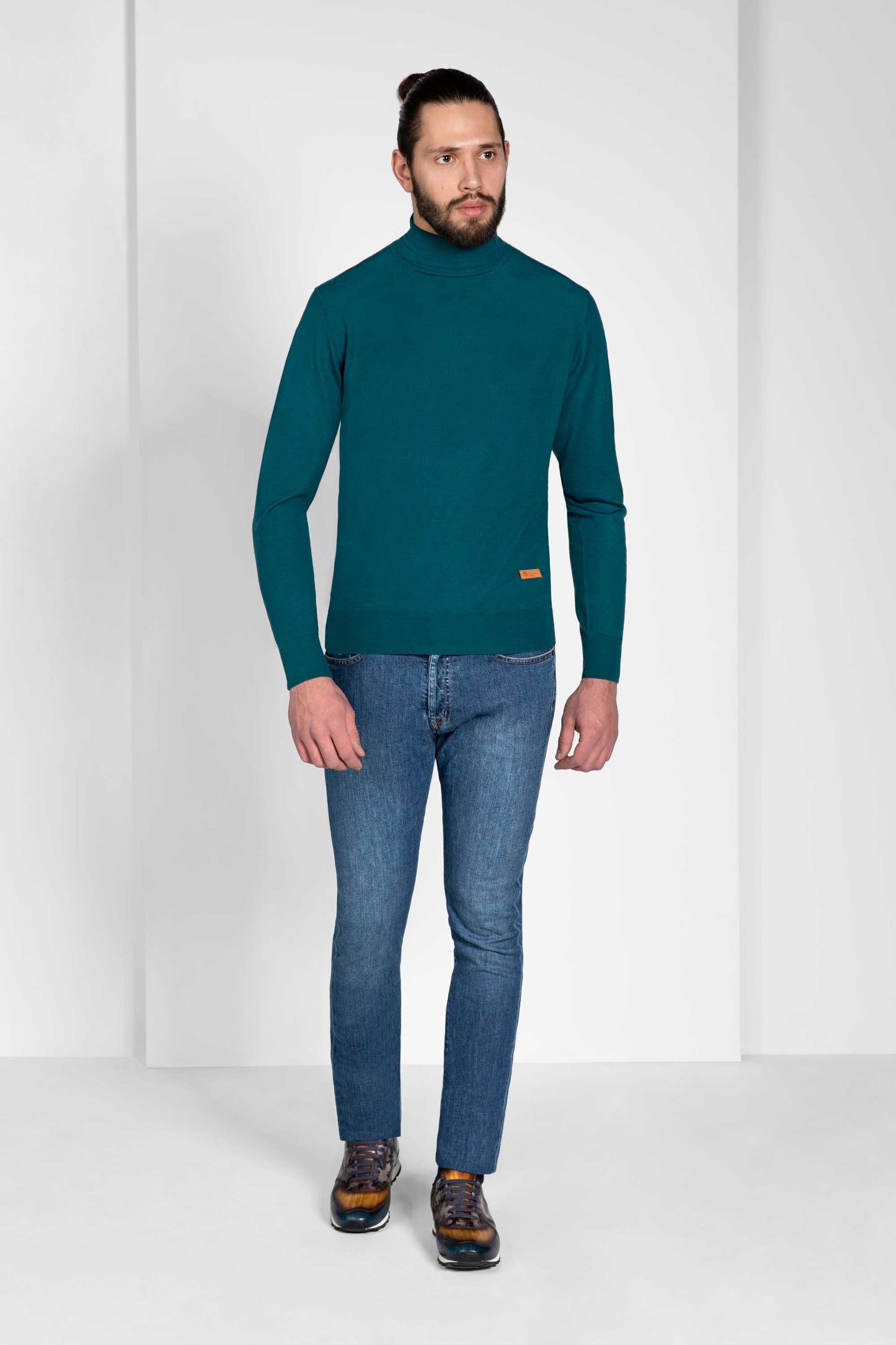 Teal Turtleneck