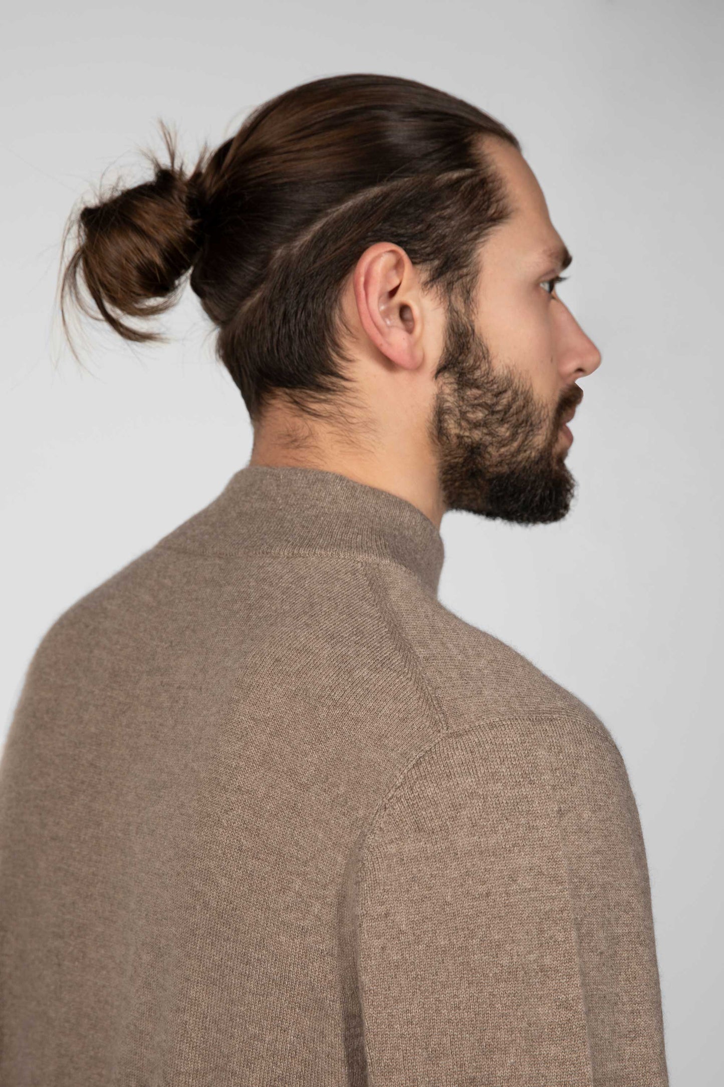 Taupe Zip Sweater