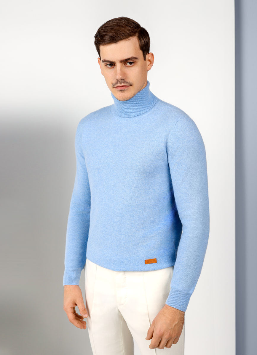 Light Blue Turtleneck