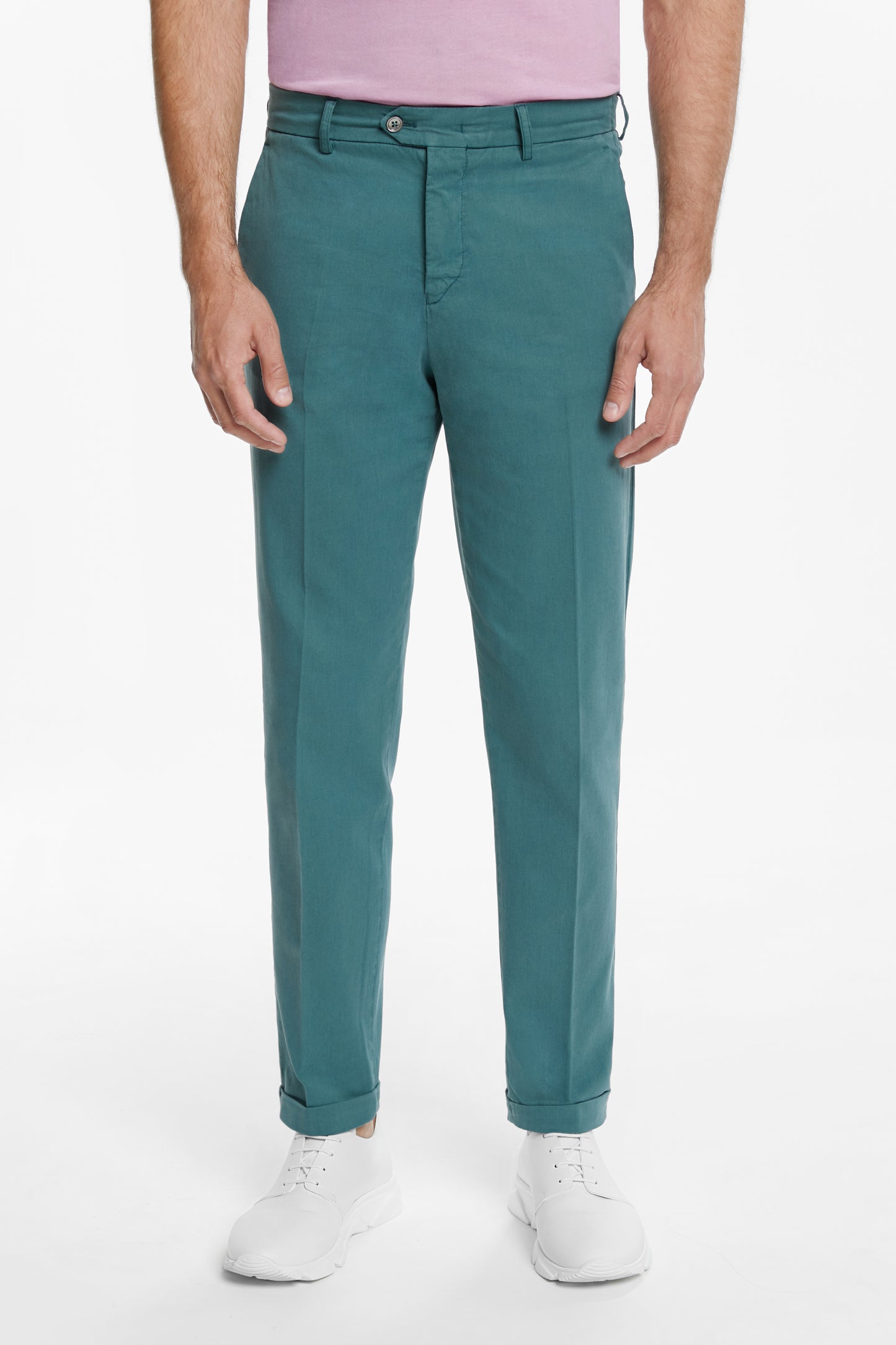Turquoise Chino Trousers