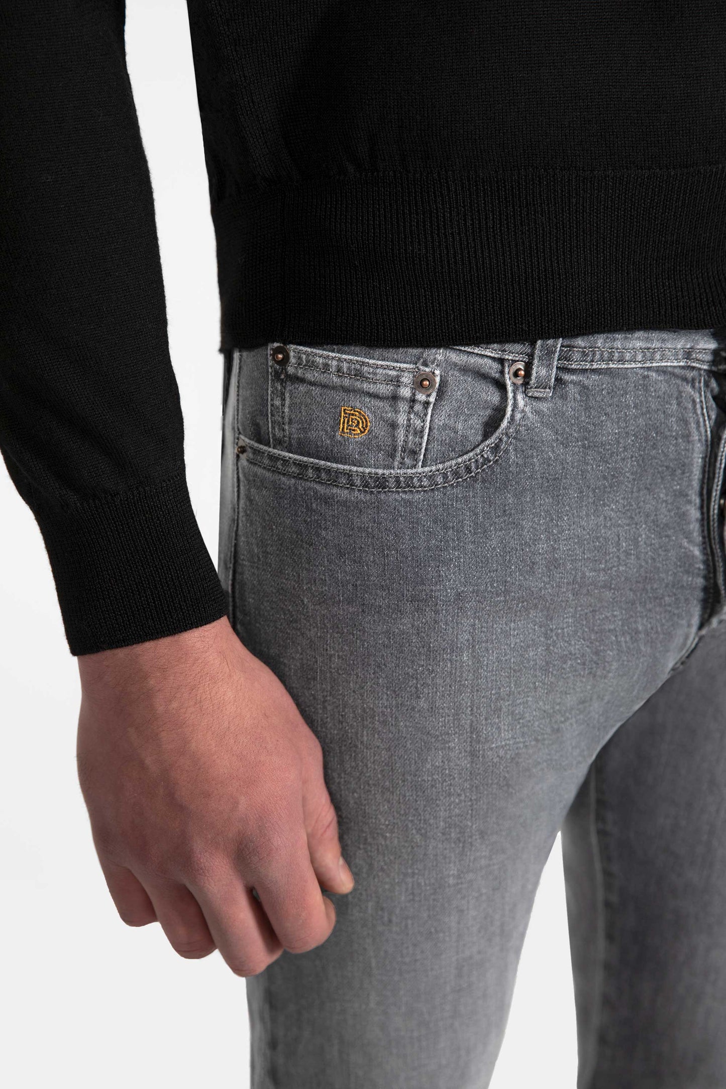 Grey Jeans Trousers